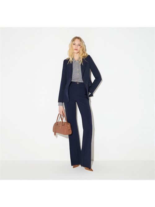 Pantaloni in doppio crêpe stretch